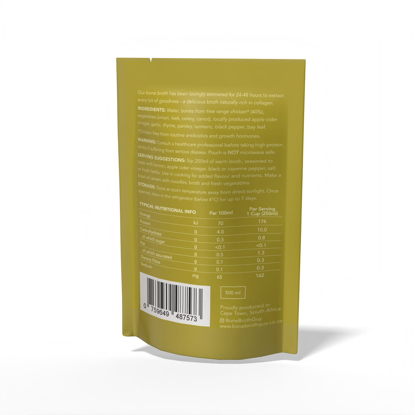 Chicken Bone Broth (500ml)