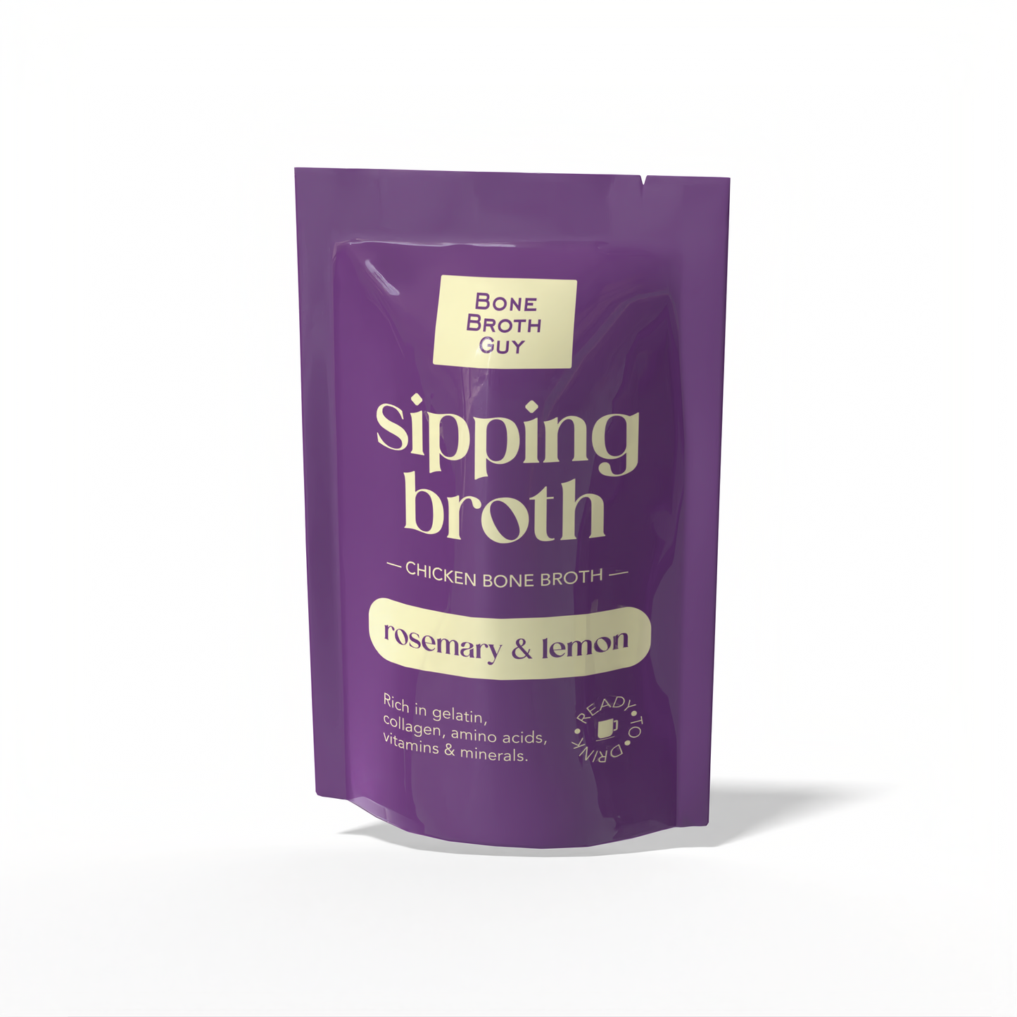Sipping Broth Chicken Bone Broth - Rosemary & Lemon (250ml)