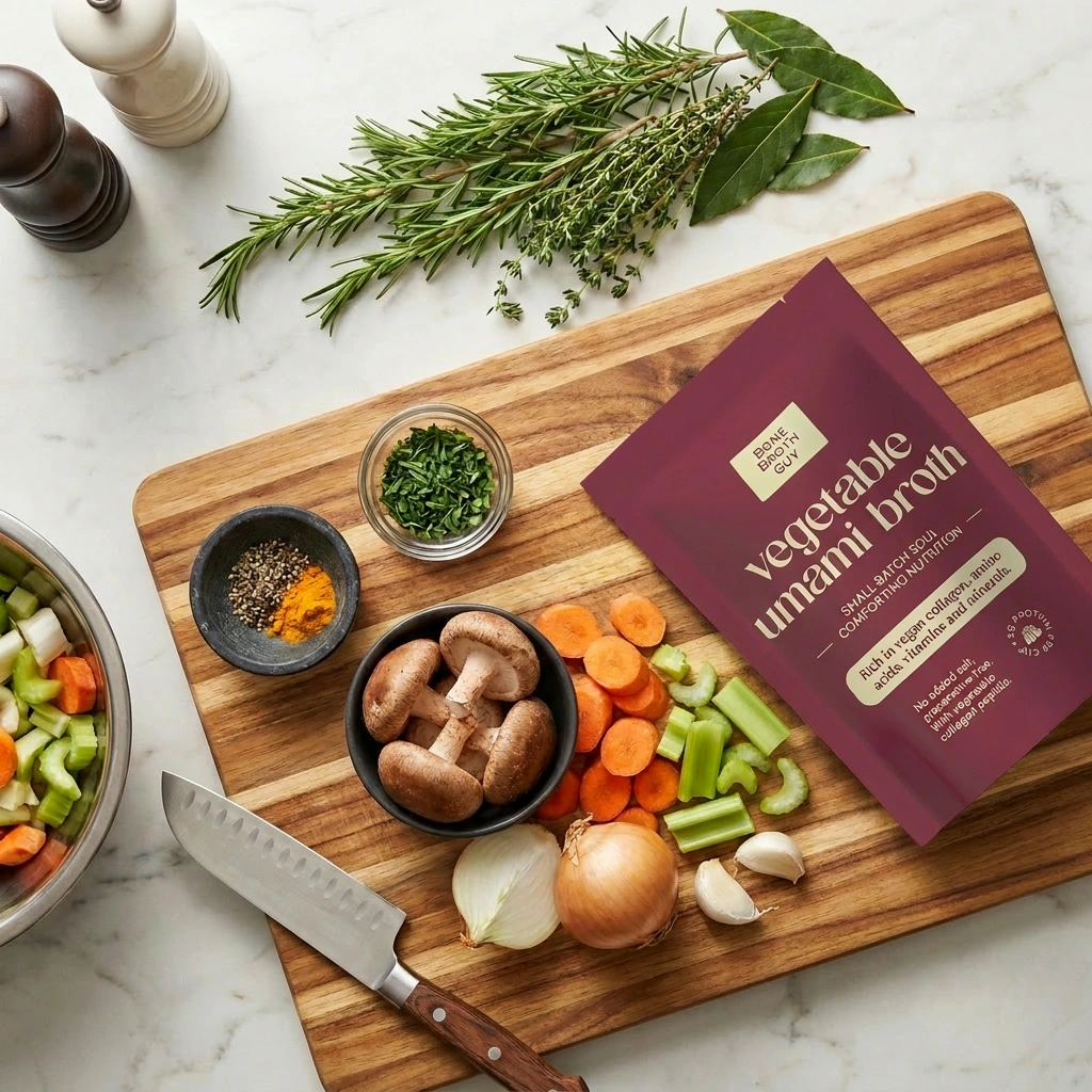 Plant Based Umami Broth  with vegan collagen (500ml)