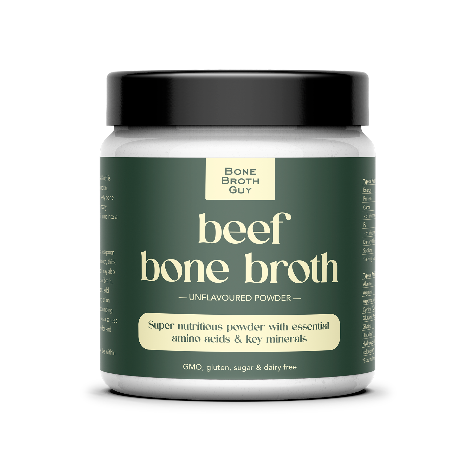 Organic Beef Bone Broth Powder (180g)