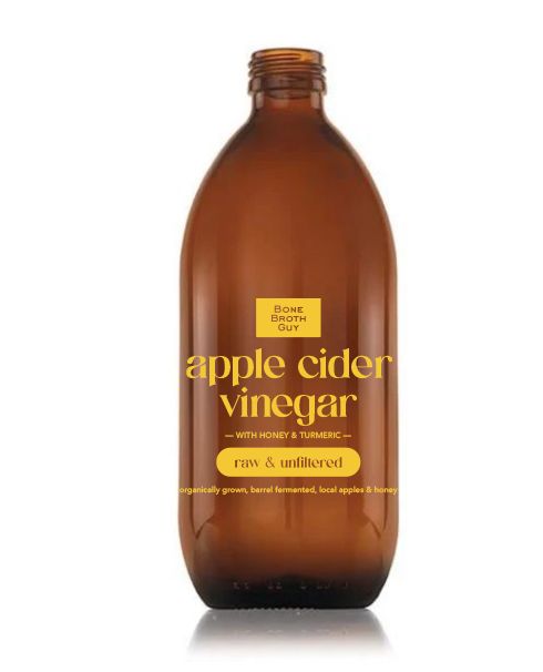 Organic Apple Cider Vinegar with honey and tumeric