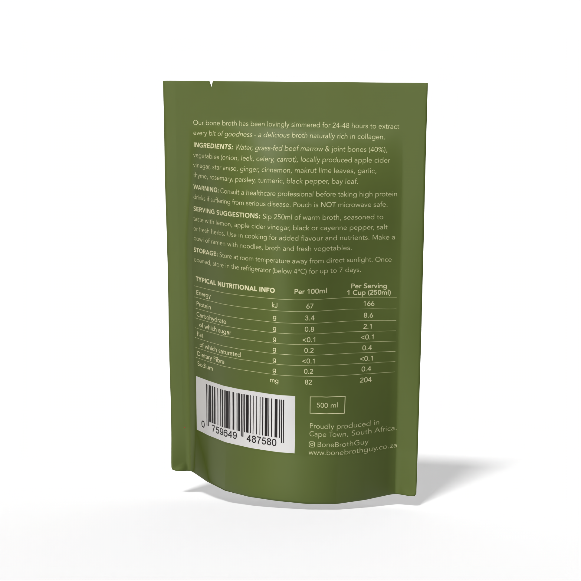 Asian Beef Bone Broth (500ml)