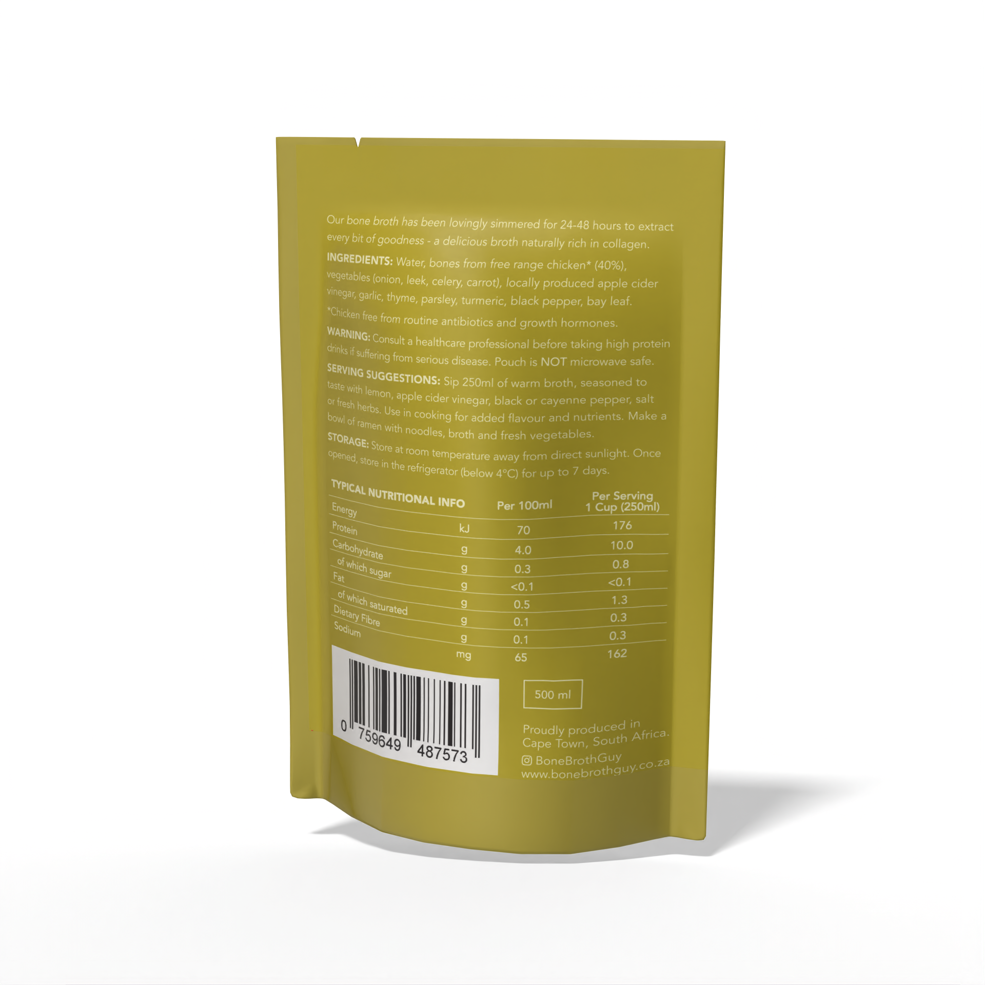 Chicken Bone Broth (500ml)