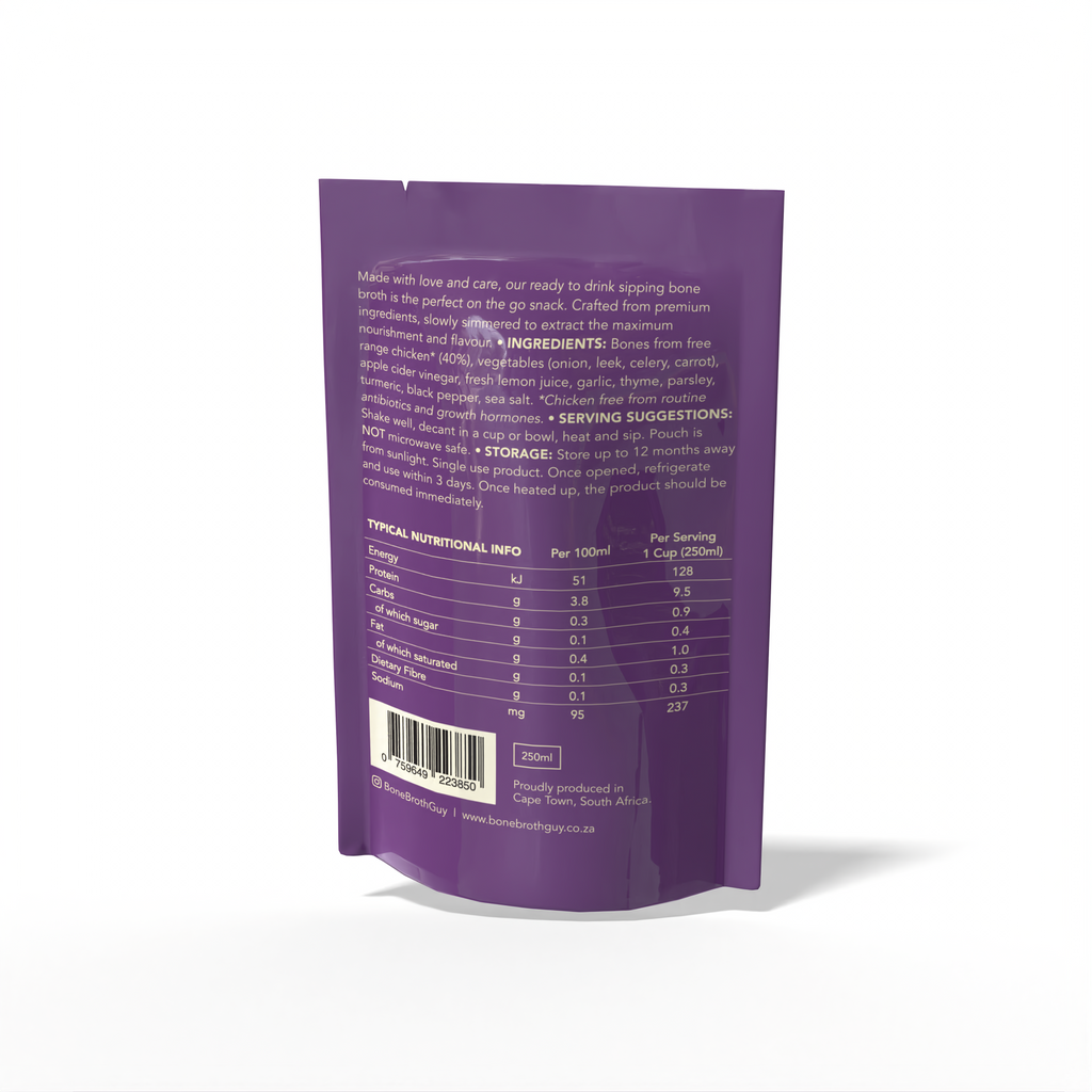 Sipping Broth Chicken Bone Broth - Rosemary & Lemon (250ml)