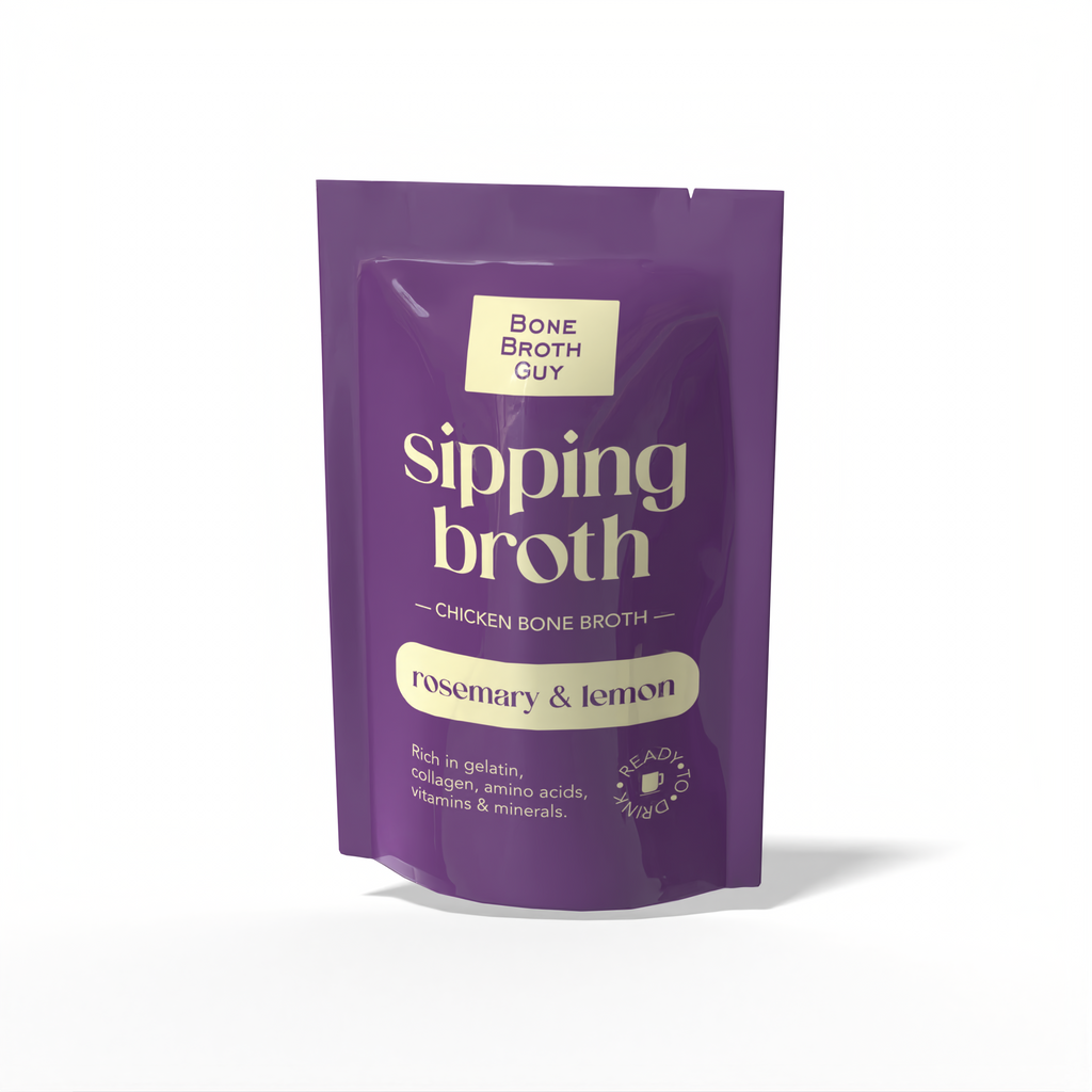 Sipping Broth Chicken Bone Broth - Rosemary & Lemon (250ml)